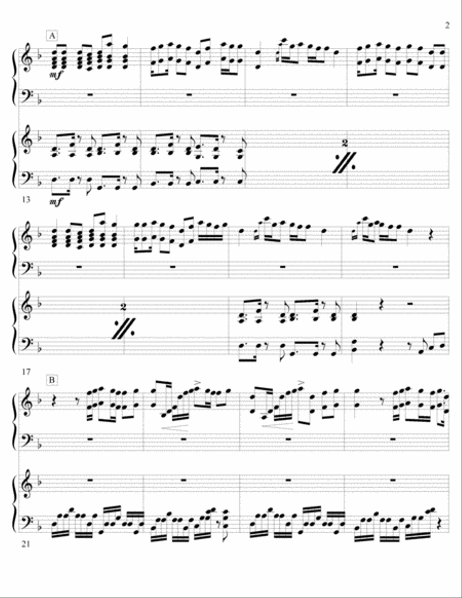 Shape Of You Marimba scores gallery preview page 3