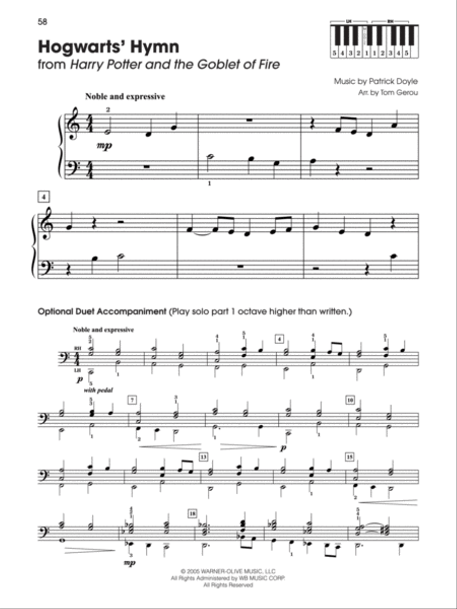 Harry Potter Magical Music Piano Solo scores gallery preview page 5