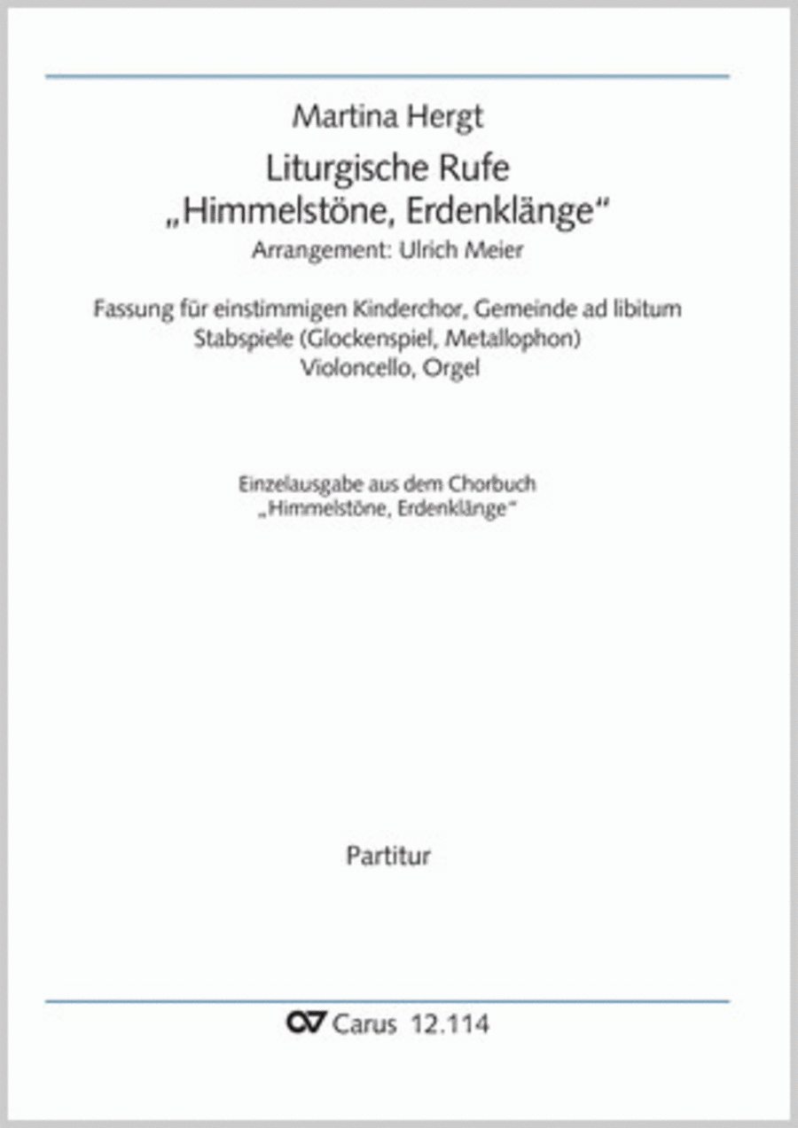 Liturgische Rufe 