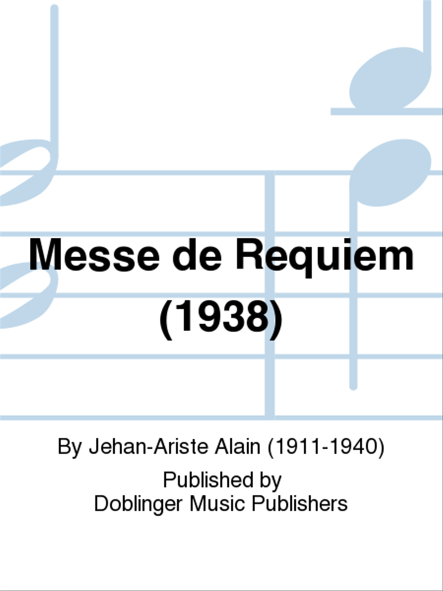 Messe de Requiem ( 1938 ) 4-Part scores gallery preview page 1