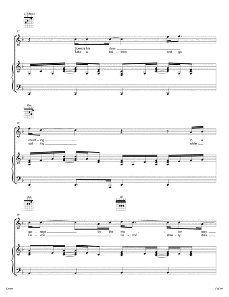 Levon Voice scores gallery preview page 6