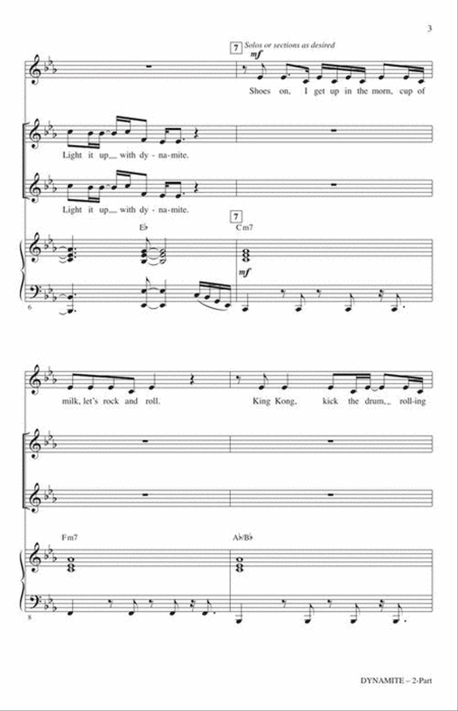 Dynamite Dynamite 2-Part scores gallery preview page 5