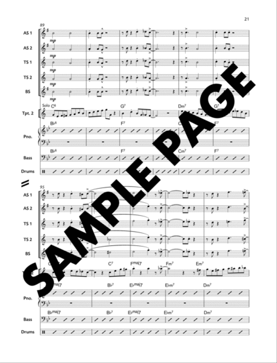 Cupid's Arrow Cupid's Arrow Jazz Ensemble scores gallery preview page 21