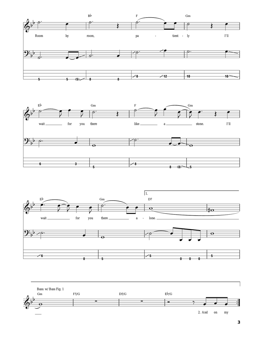 Like A Stone Electric Guitar scores gallery preview page 3
