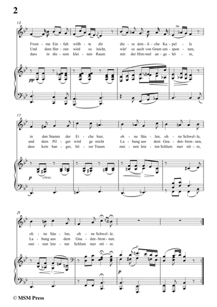 Schubert-Das Marienbild,in B flat Major,for Voice&Piano image number null