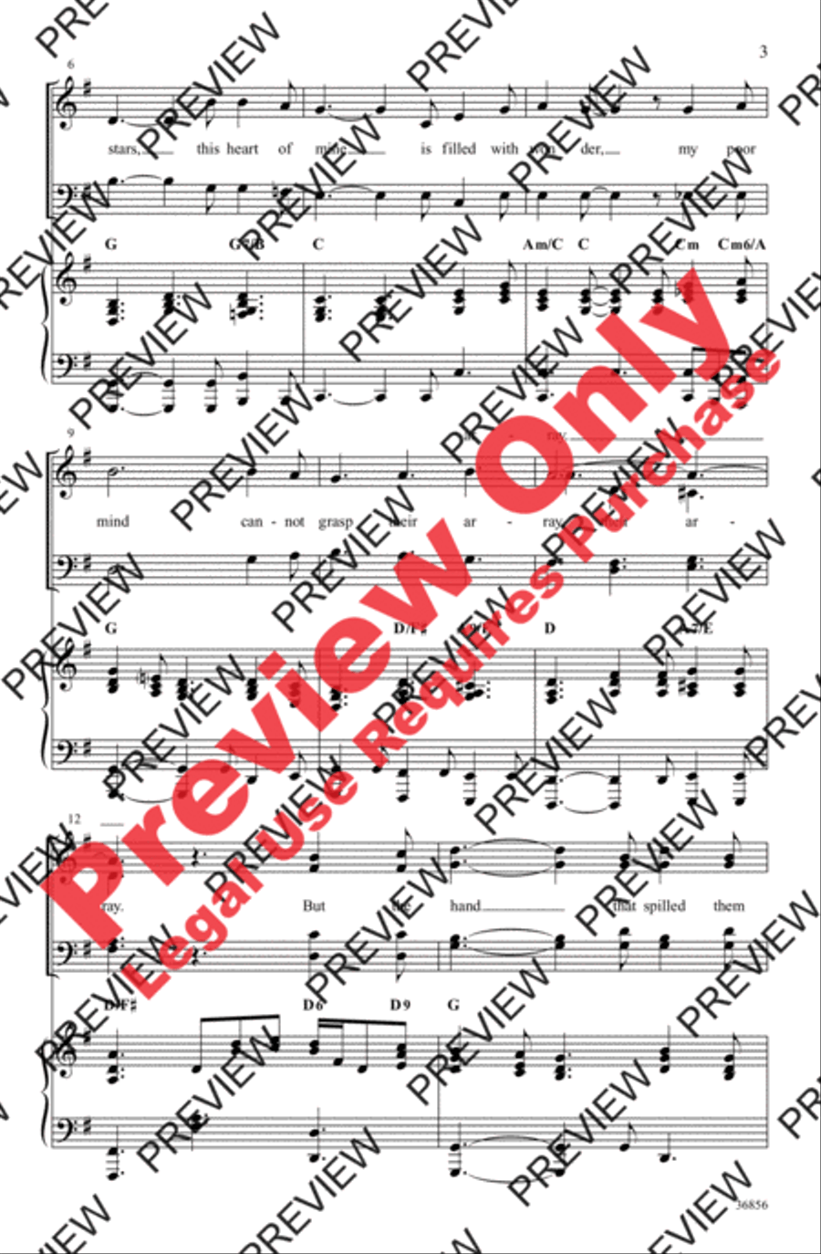 Known Only to Him 4-Part scores gallery preview page 3
