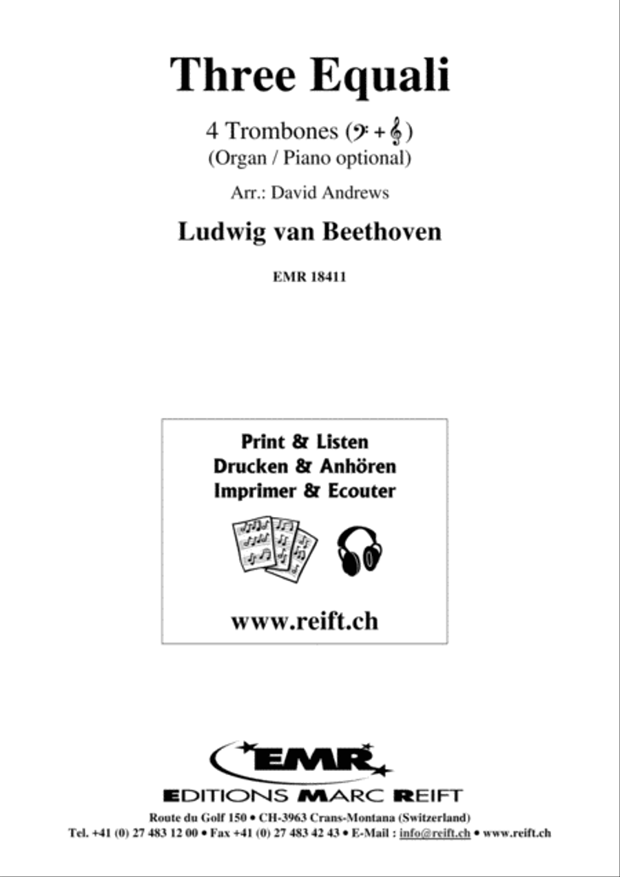 Three Equali Trombone Quartet scores gallery preview page 2