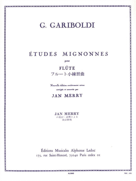 Etudes Mignonnes Op131 Flute