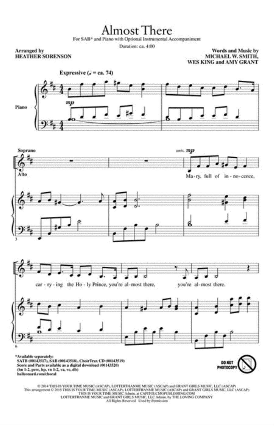 Almost There Almost There 3-Part scores gallery preview page 2