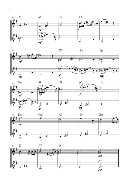Serenade | Schubert | Trumpet in Bb duet | Chords