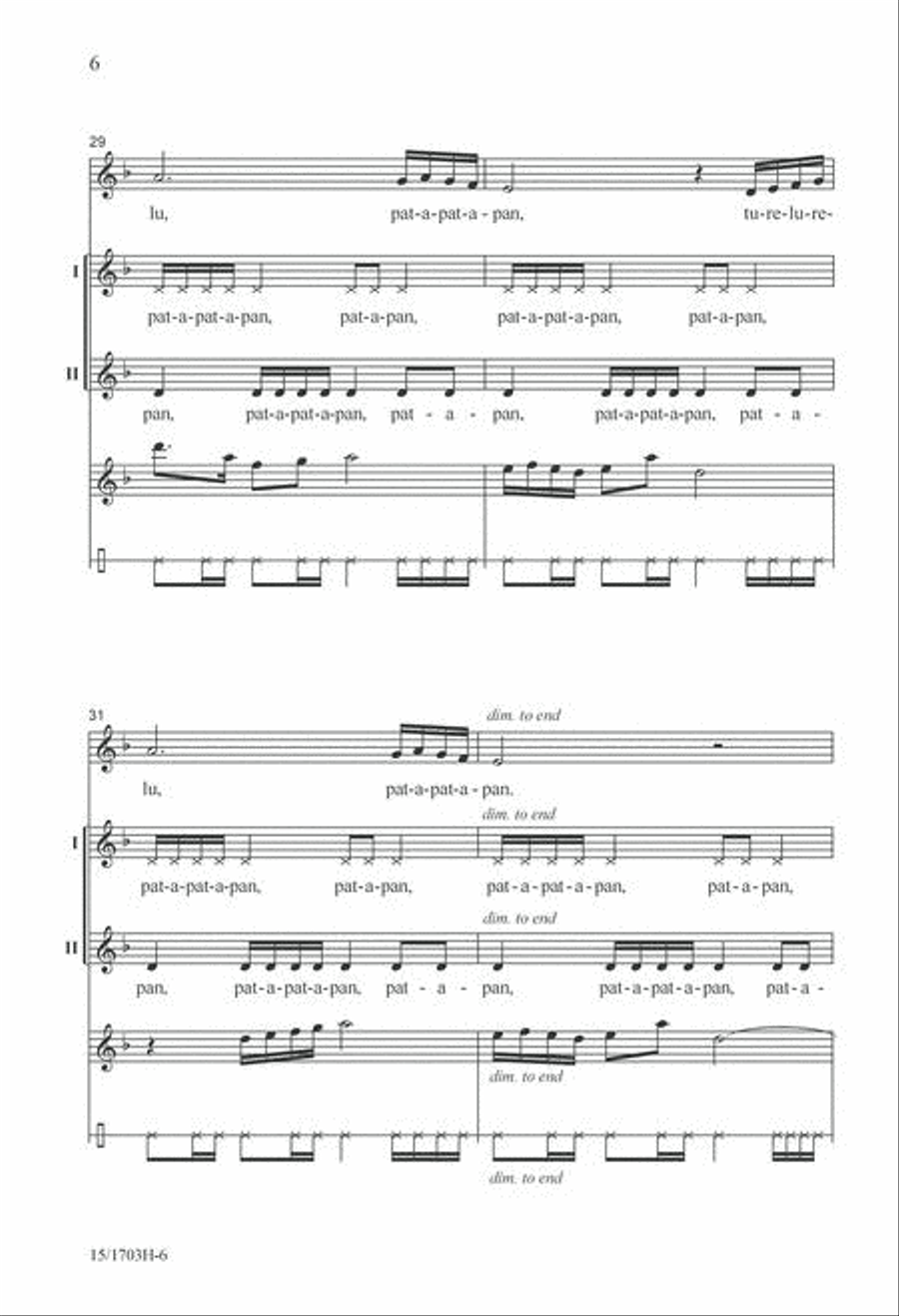 Pat-a-pan 2-Part scores gallery preview page 6