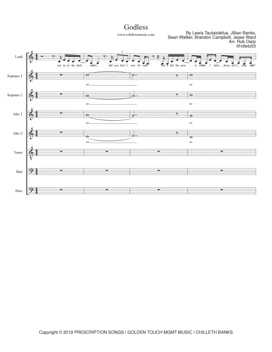 Godless Divisi scores gallery preview page 1