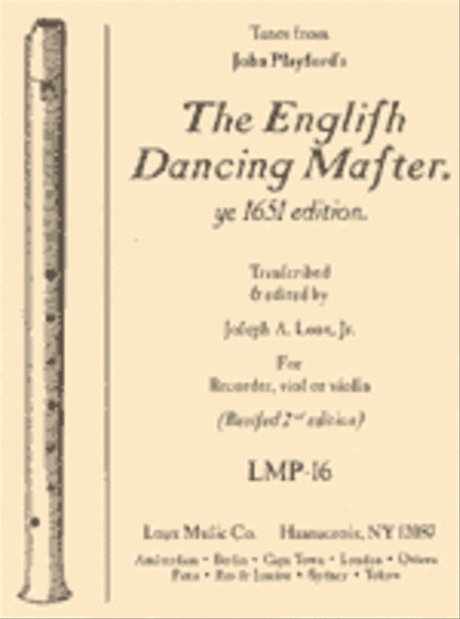 Tunes from the English Dancing Master (1651 edition) Tenor Recorder scores gallery preview page 1