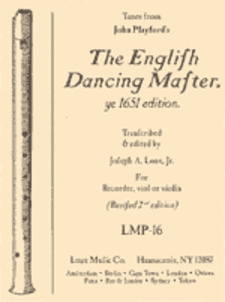 Tunes from the English Dancing Master (1651 edition)