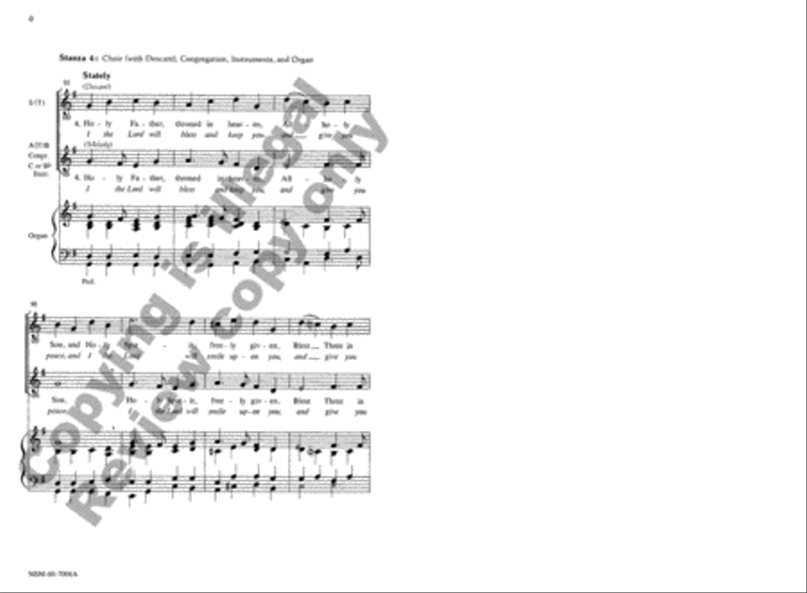 Go, My Children, with My Blessing God, Who Made the Earth and Heaven (Choral Score) 4-Part scores gallery preview page 6