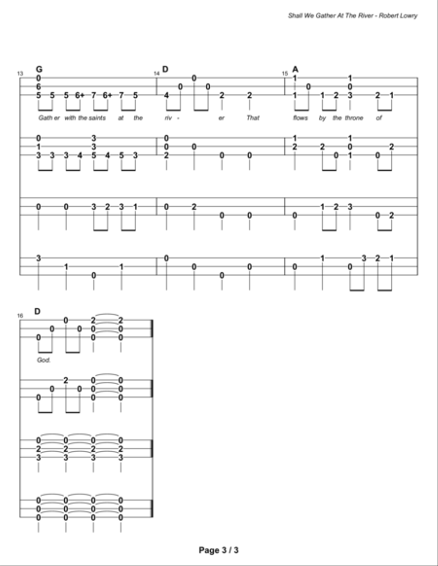 Shall We Gather at the River (ensemble) Small Ensemble scores gallery preview page 5