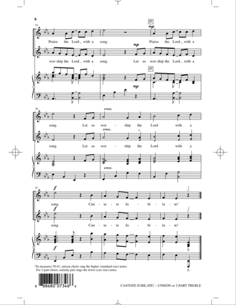 Cantate Jubilate! Cantate Jubilate! Children's Choir scores gallery preview page 7