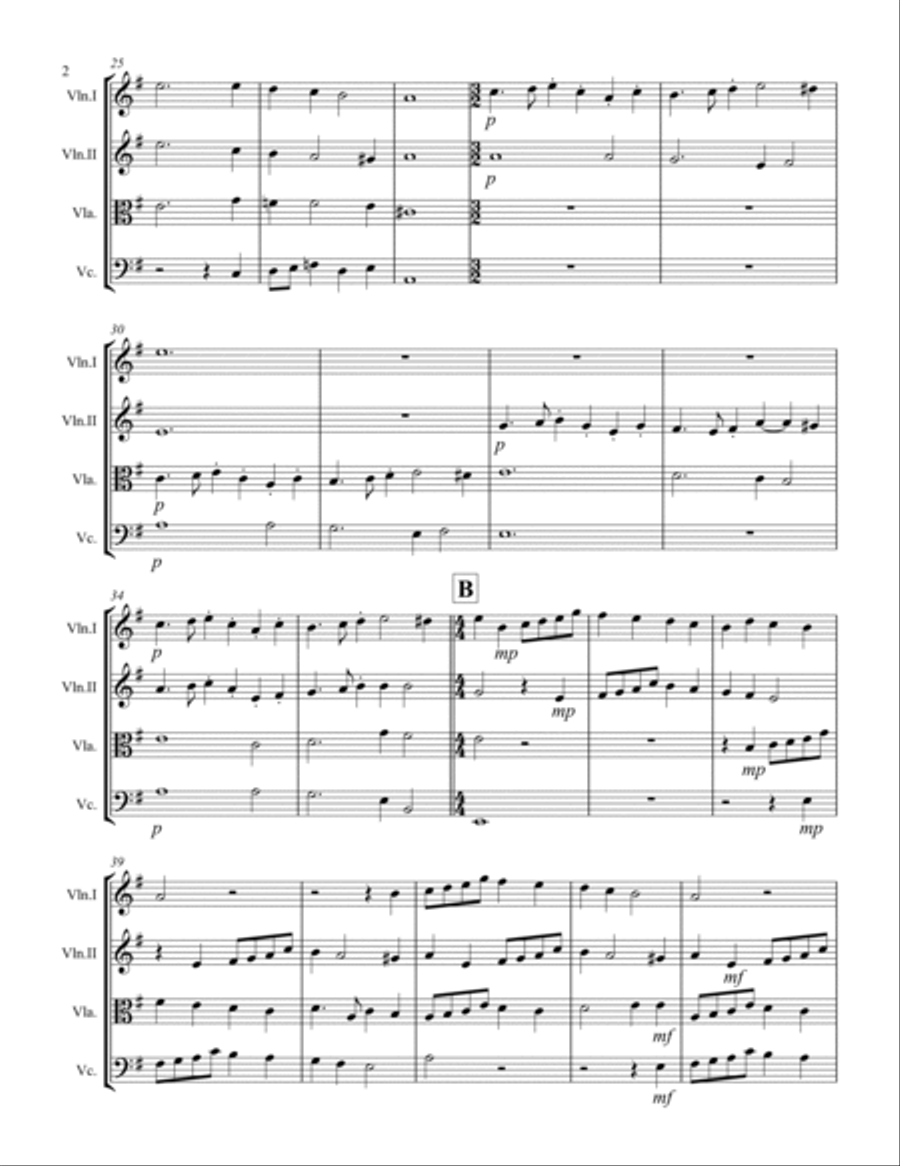Gabrieli – Canzoni per sonare (for String Quartet) String Quartet scores gallery preview page 3