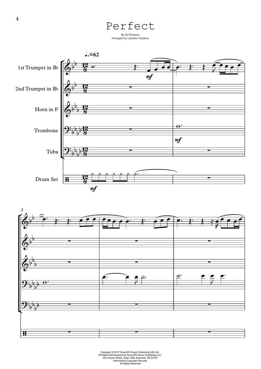 Perfect Perfect Brass Quintet scores gallery preview page 4