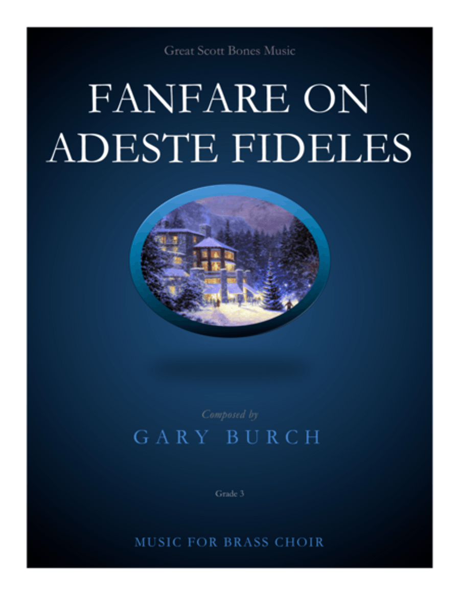 Fanfare on Adeste Fideles Brass Ensemble scores gallery preview page 1