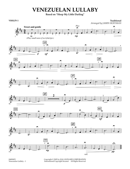 Venezuelan Lullaby - Violin 1