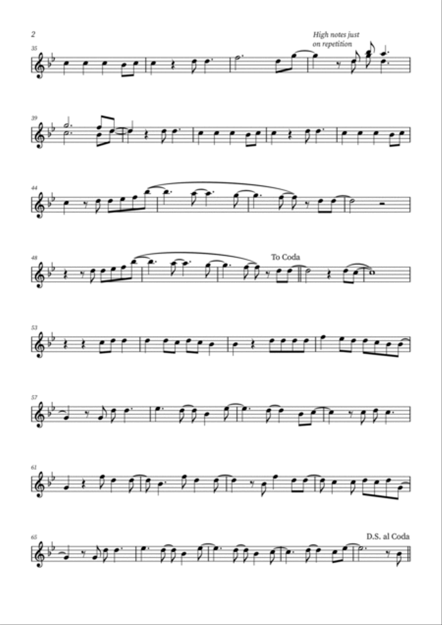 All Of Me All Of Me B-Flat Clarinet scores gallery preview page 2