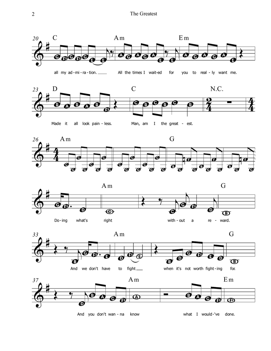 The Greatest The Greatest Piano Method scores gallery preview page 2