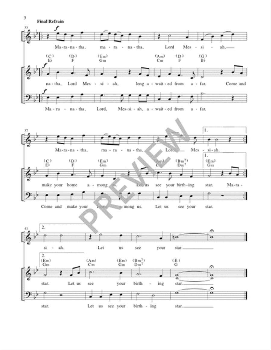 Maranatha, Lord Messiah - Guitar edition