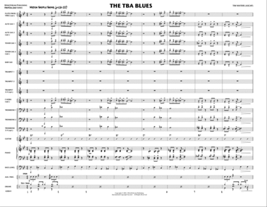 The TBA Blues Jazz Ensemble scores gallery preview page 1