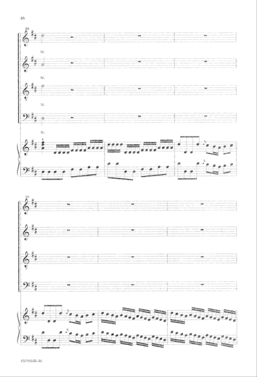 Te Deum Choral Score Te Deum Choral Score 4-Part scores gallery preview page 48