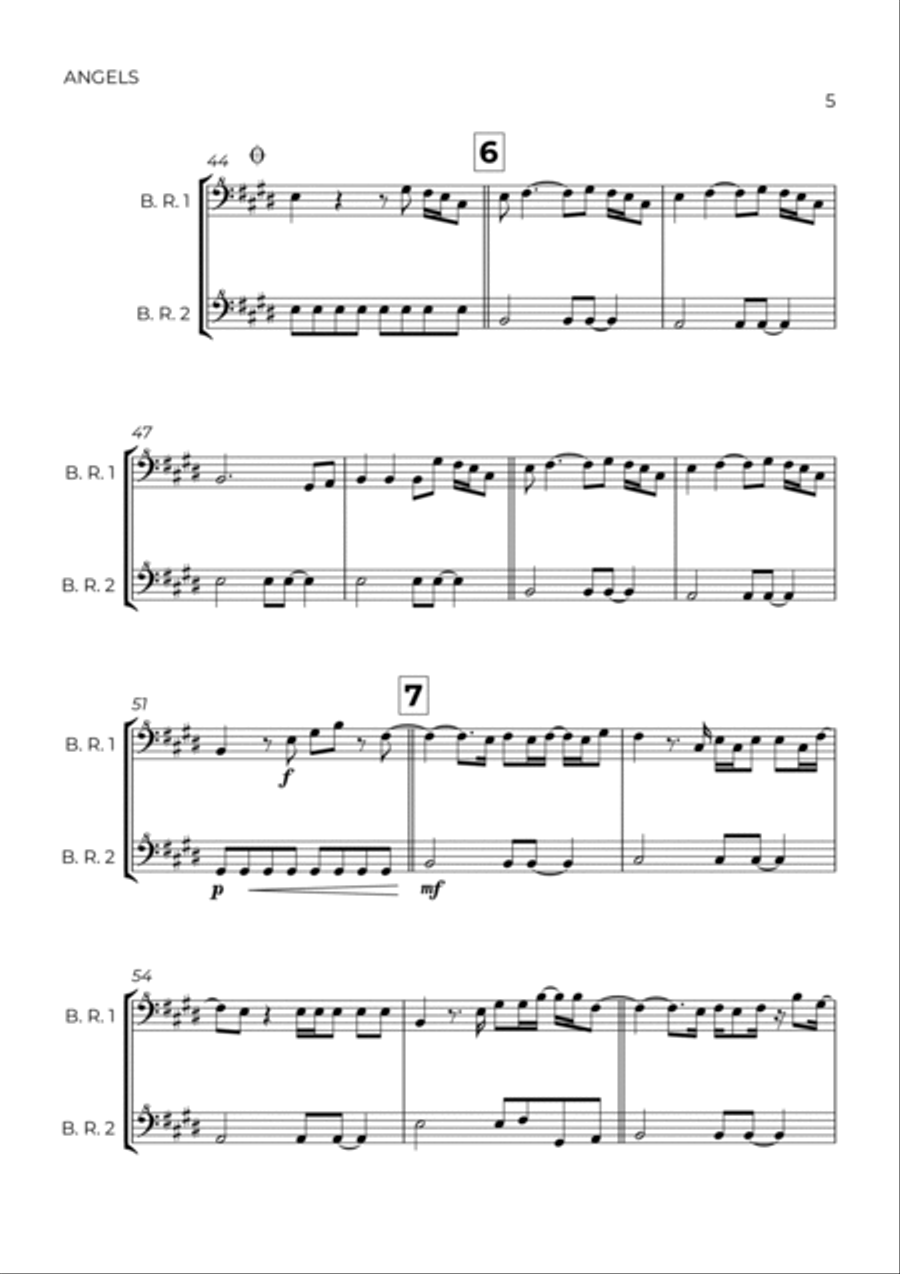 Angels Angels Woodwind Duet scores gallery preview page 5