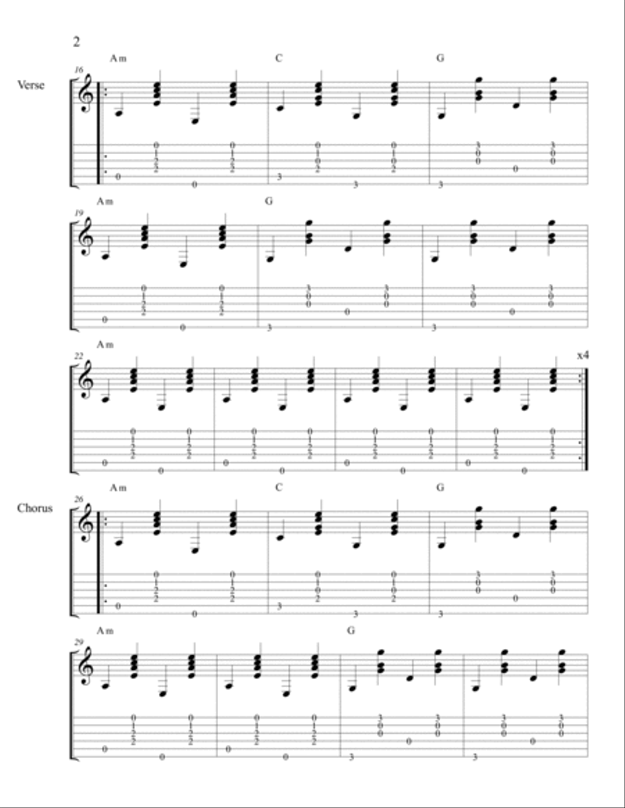 Jolene Electric Guitar scores gallery preview page 2