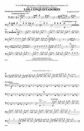 Los Conquistadores: Low Brass & Woodwinds #1 - Bass Clef
