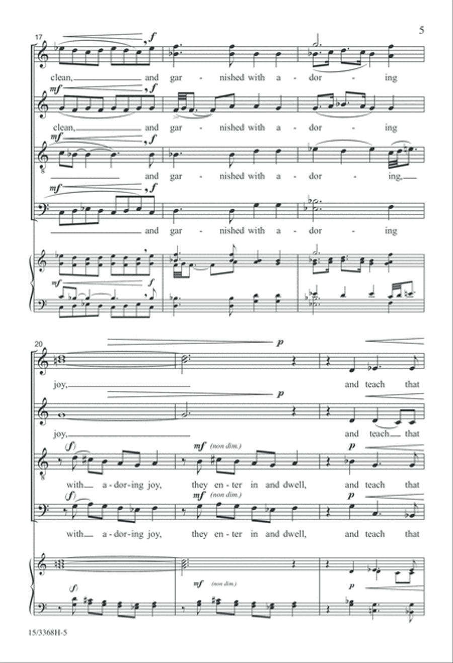 A Place Where Angels Sing 4-Part scores gallery preview page 5