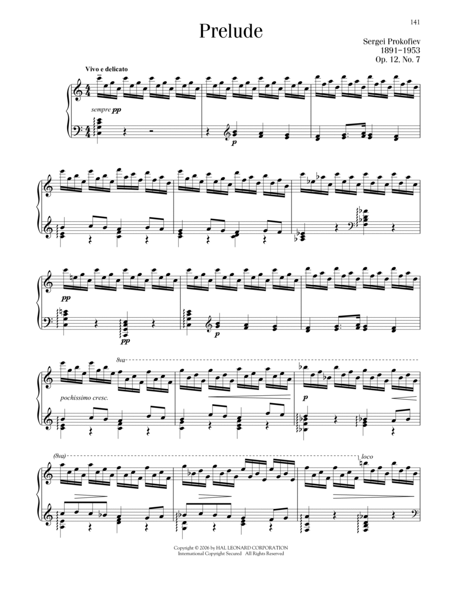 Prelude, Op. 12, No. 7