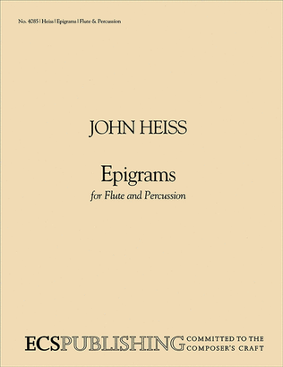 Epigrams (Two scores)