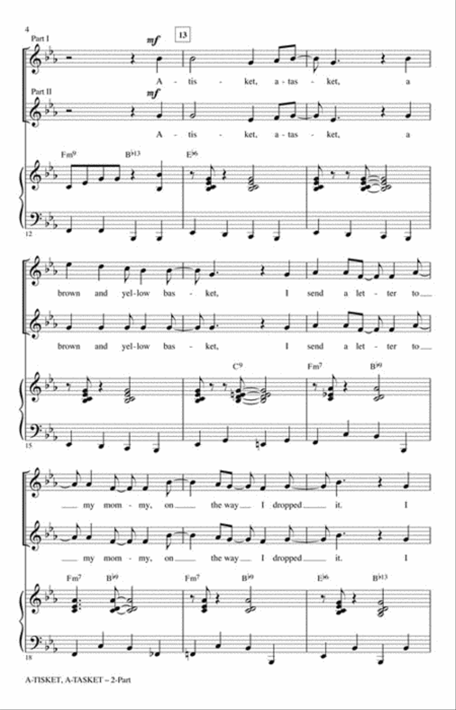 A-Tisket, A-Tasket 2-Part scores gallery preview page 3