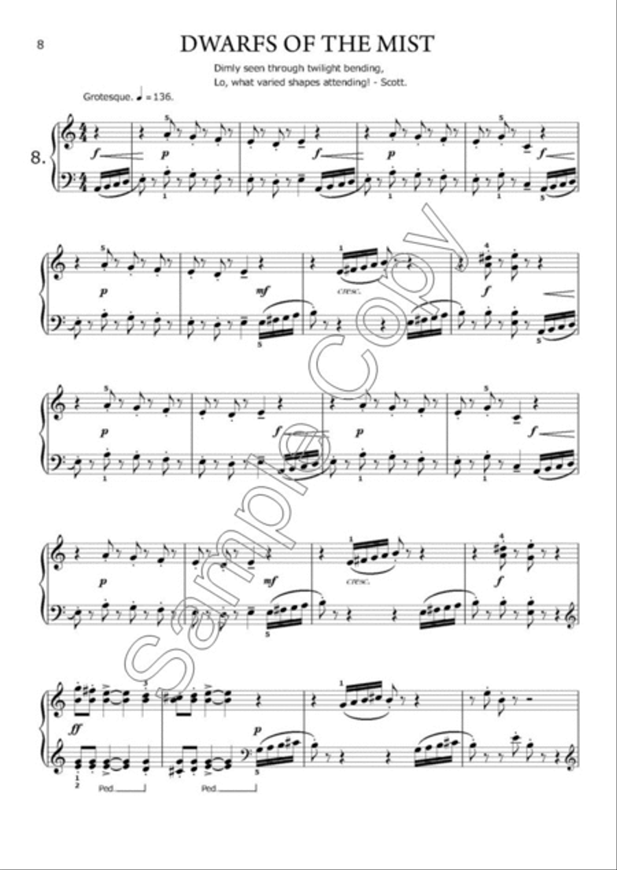 Forest Fantasies Piano Solo scores gallery preview page 3