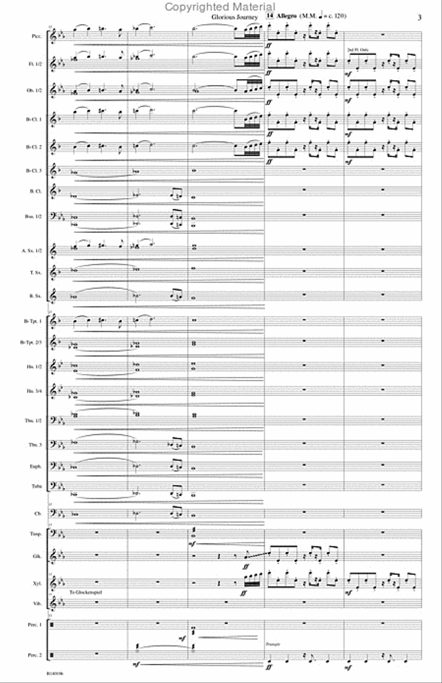 Glorious Journey Concert Band scores gallery preview page 6