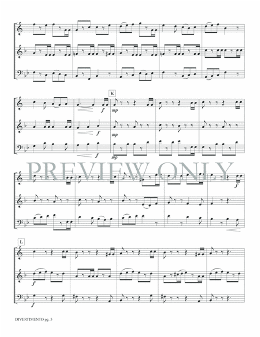 Divertimento Brass Ensemble scores gallery preview page 7