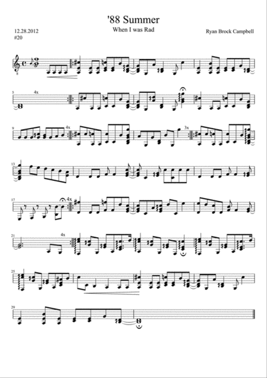 14 Contemporary Compositions for the Solo Guitarist Classical Guitar scores gallery preview page 3