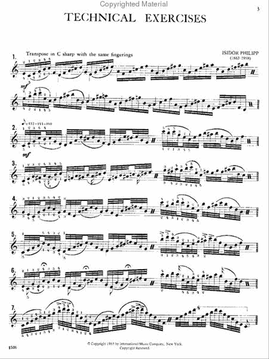 Technical Exercises Piano Method scores gallery preview page 2