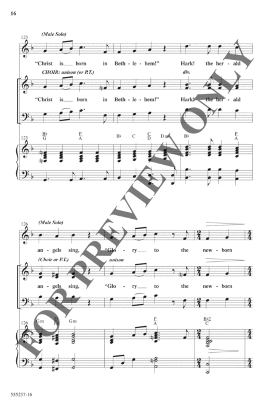 Christmas Eve Medley - Anthem Christmas Eve Medley - Anthem Choir scores gallery preview page 15