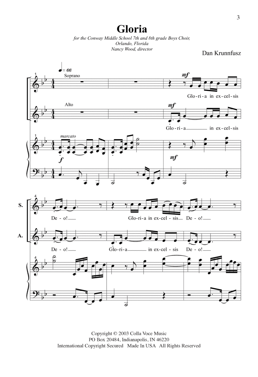 Gloria Gloria SA scores gallery preview page 1