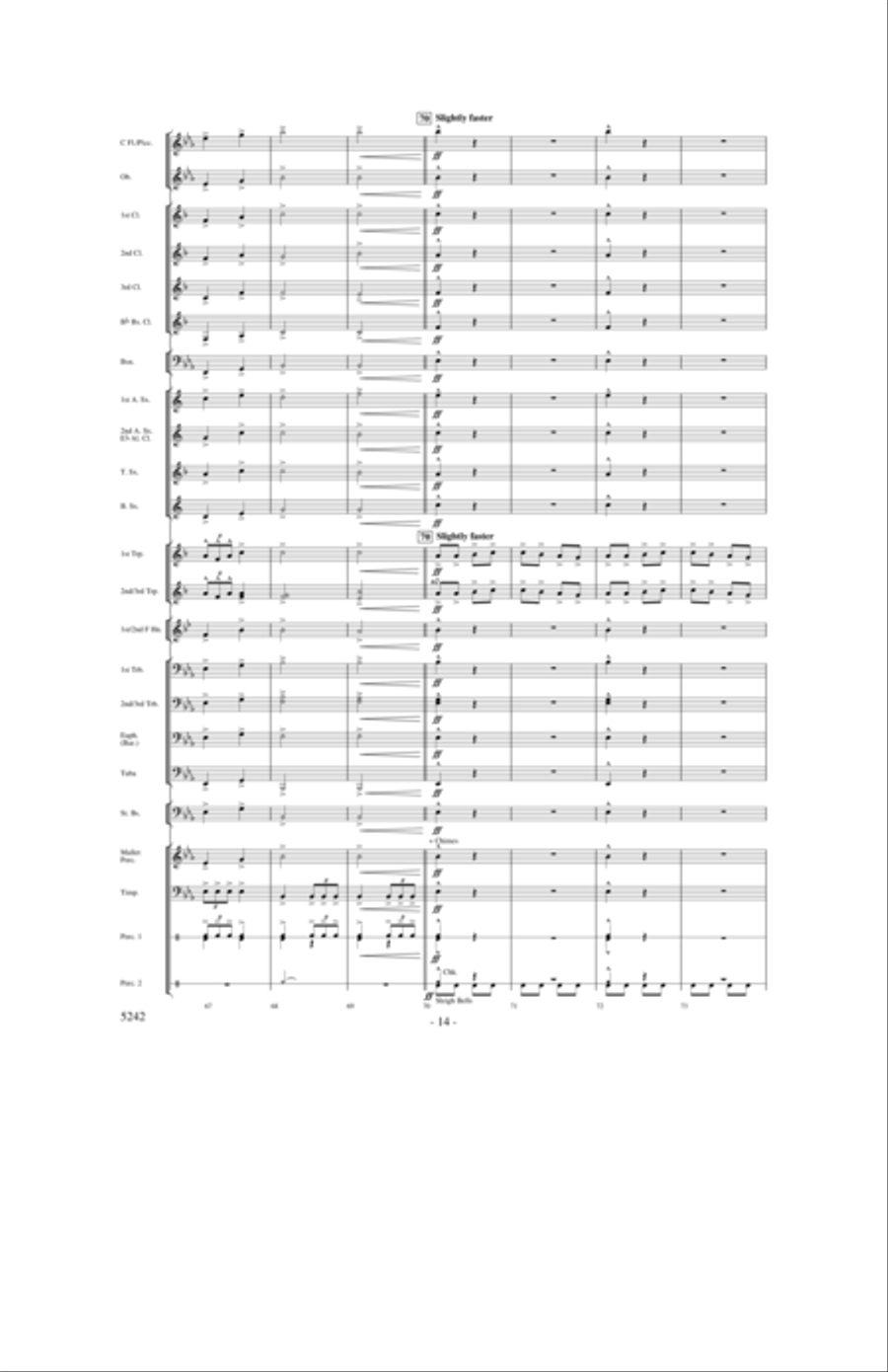 The Sounds of Christmas Joy Concert Band scores gallery preview page 13