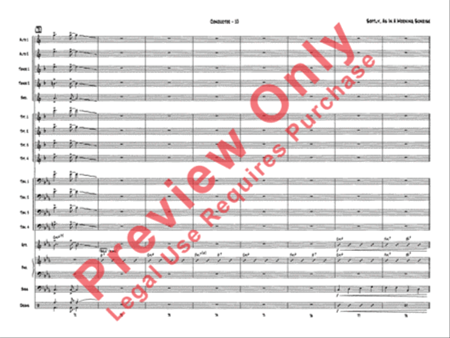 Softly, As in a Morning Sunrise Jazz Ensemble scores gallery preview page 12
