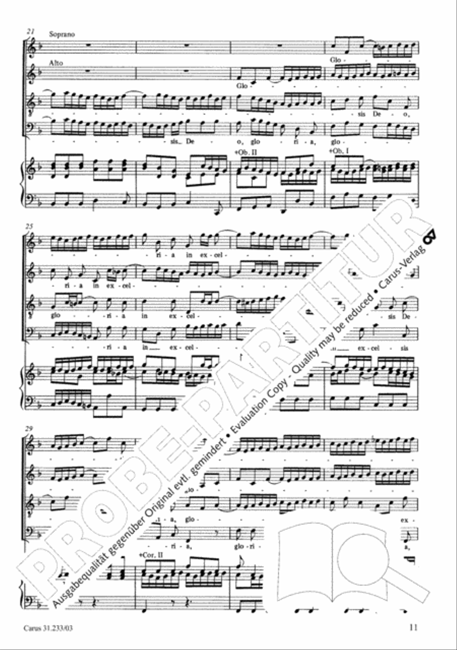 Mass in F major 4-Part scores gallery preview page 15