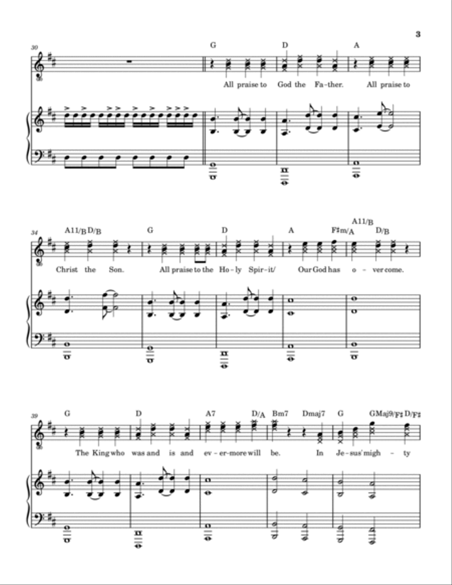I Believe Piano, Vocal, Guitar scores gallery preview page 4