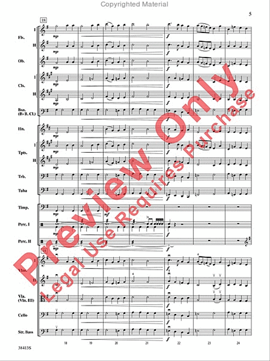 Freedom Finale Full Orchestra scores gallery preview page 6