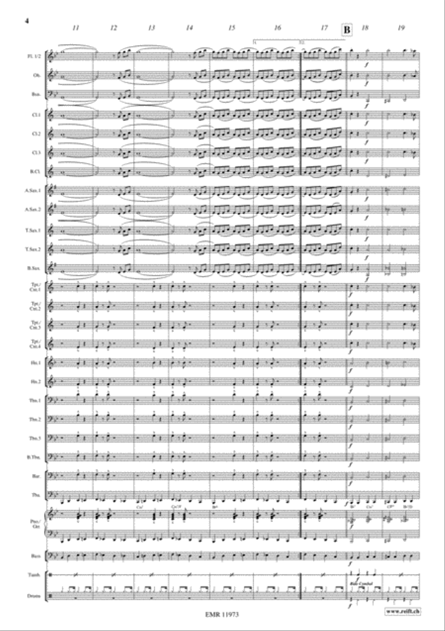 Jumpin' At The Woodside Concert Band scores gallery preview page 4